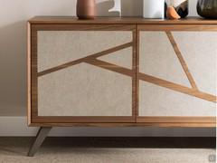 Basamento in metallo staffa inclinata con altezza cm h.20 - altezza totale credenza cm 84,2