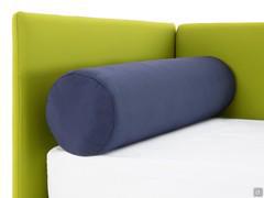 Cuscino a rullo in tessuto blu scuro