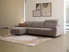 Divano letto Florence foderato in tessuto antimacchia Mystic e completamente sfoderabile