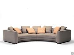 Divano curvo simmetrico Preston cm 390 x 175 composto da 2 terminali con bracciolo