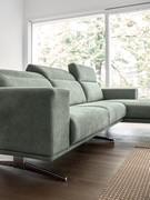 Divano moderno con poggiatesta reclinabili Burton