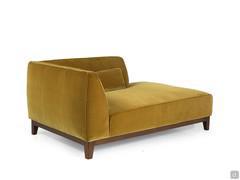 Chaise longue Goya da sfruttare come seduta a sé, per un effetto dormeuse