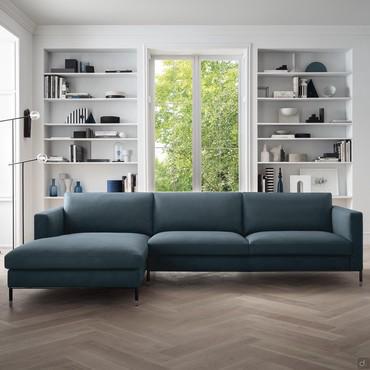 Divano con struttura in metallo Merlin