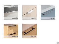 Maniglie disponibili per la finitura legno Rovere Mais
