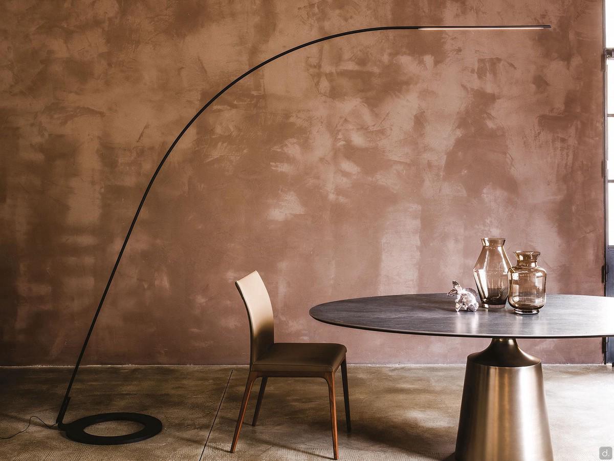 Lampada ad arco in metallo minimal Lampo di Cattelan