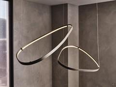 Lampada LED circolare in metallo Magellano di Cattelan