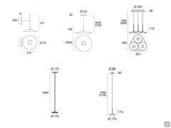 Lampada Poe - Schemi e dimensioni