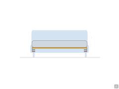 Set supporti angolari opzionali disponibile per modelli senza box contenitore