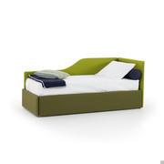 Letto imbottito Birba modello 8 - angolo sagomato