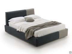 Letto Decor con giroletto alto e box contenitore ad alzata semplice o doppia