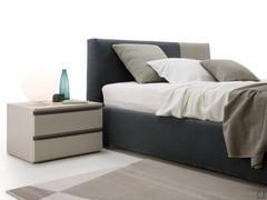 Letto Decor rivestito in tessuto Capri 100% Lino