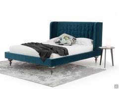 Letto Bilbao con piedini a cipolla h.22 per uno stile classico rivisto in chiave moderna