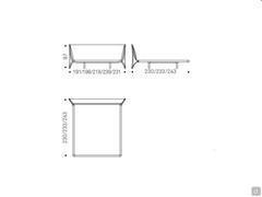 Schemi e dimensioni del letto Nelson nelle larghezze disponibili. Le singole dimensioni di ogni modello sono visualizzabili direttamente nel Configuratore