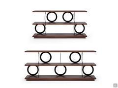 Libreria bassa Ramsey nelle due larghezze cm 154 e 200, ideale anche come consolle