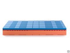 Materasso Dryflex Breeze in schiuma morbida traspirante con strato sottostante in schiuma flessibile Soft o Firm a 9 zone di portanza