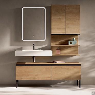 Mobile bagno a terra con profondità cm 37 