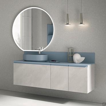 Mobile bagno con lavabo colorato N119 Atlantic