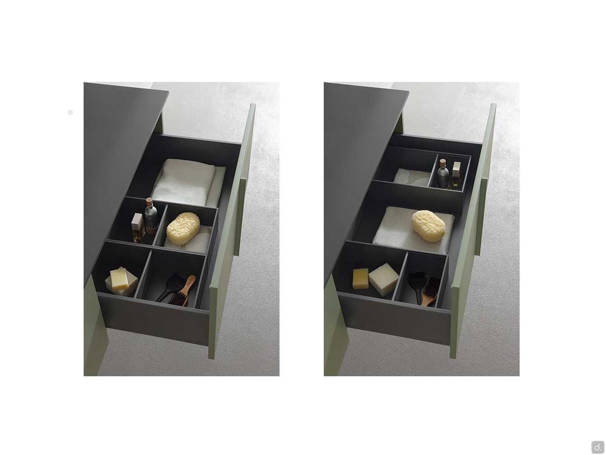 Optional organizer per cestone - Finitura Grigio Orione
