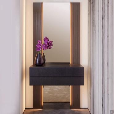 Specchio per ingresso con cassetto Millenium