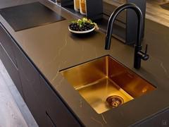 Lavello Foster in acciaio inox color Brandy