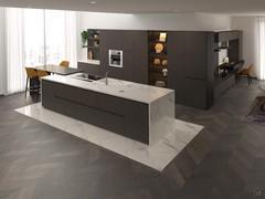 Cucina con isola e tavolo integrato Plan Rift 02