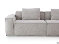 Proporzioni del divano Square outlet con bracciolo cm 25