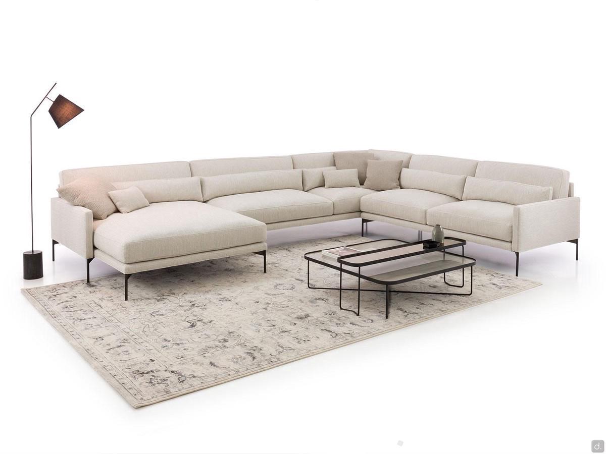 Divano angolare con chaise longue Maxime outlet