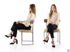Ergonomia e proporzioni di seduta della sedia Audrey outlet