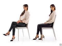 Ergonomia e proporzioni di seduta della sedia Akira 2.0 outlet