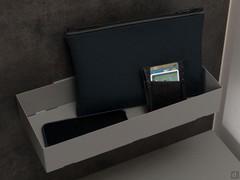 Vaschetta svuotatasche in metallo laccato opaco 