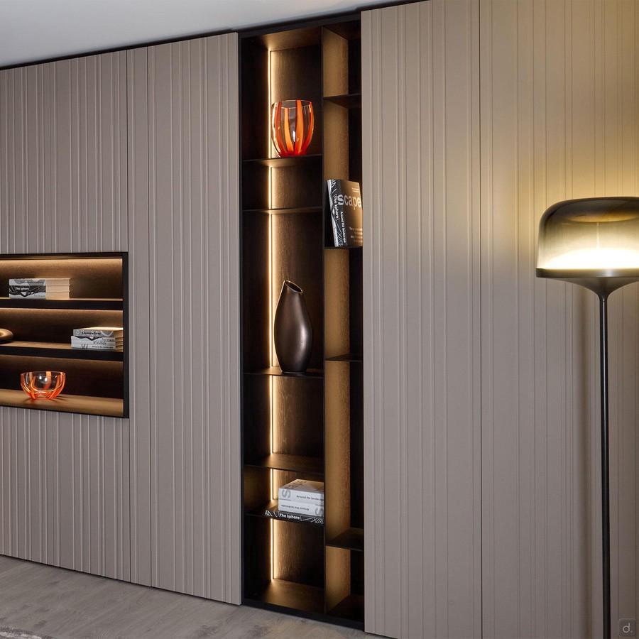 Libreria a giorno per parete attrezzata Lounge Patchwork