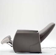 Meccanismo relax poltrona bicolore moderna Dalia