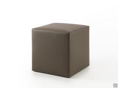 Pouf Cherie in pelle testa di moro
