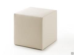 Pouf Cherie in pelle beige