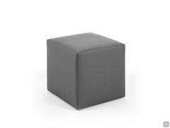 Pouf in similpelle colore antracite