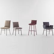 Sedia Pil di Bonaldo con o senza braccioli disponibile in due dimensioni differenti (versione sgabello in scheda a parte)