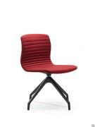 Sedia da ufficio Mark con base girevole a 4 razze in poliammide nero