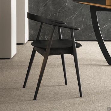 Sedia scandinava in legno curvato Esmeralda