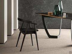 Sedia scandinava in legno curvato Esmeralda - realizzata interamente in legno massello o in rovere a poro aperto, laccato, con colori a scelta su scala RAL o NCS