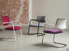 Sedia a sbalzo imbottita moderna Steve Cantilever