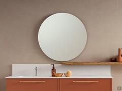 Specchiera da bagno rotonda Circle cm Ø 85: in questo caso la specchiera non è dotata di illuminazione, la quale è demandata all'impianto elettrico