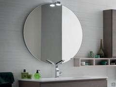 Specchiera da bagno rotonda Circle cm Ø 85 con faretto Point
