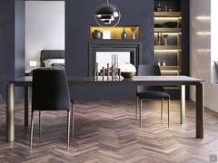 Tavolo allungabile in ceramica lucida noir desire Albert