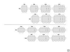 Tavolo Acapulco con piano allungabile - Schema posti tavolo