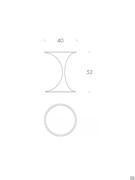Tavolino rotondo in metallo Andalusia - schema dimensionale