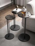Tavolini in ceramica da lato divano Sting di Cattelan cm Ø 21 e cm Ø 26 