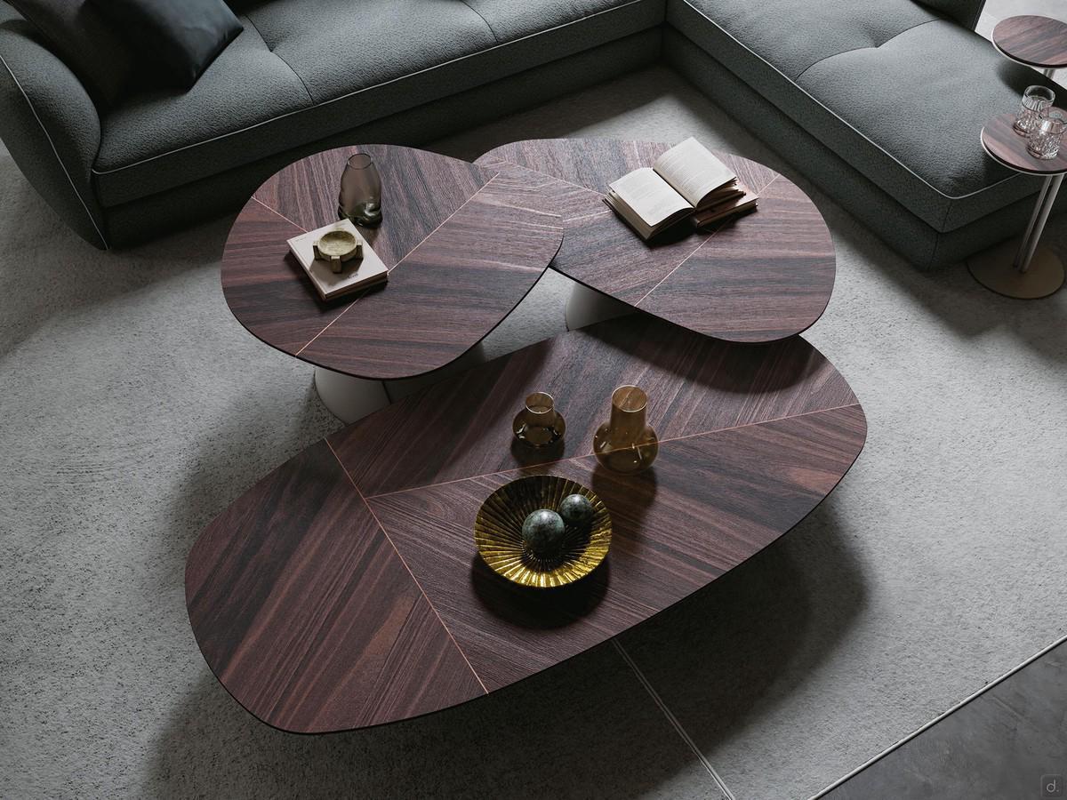 avolino basso da salotto in legno Adrian Wood di Cattelan