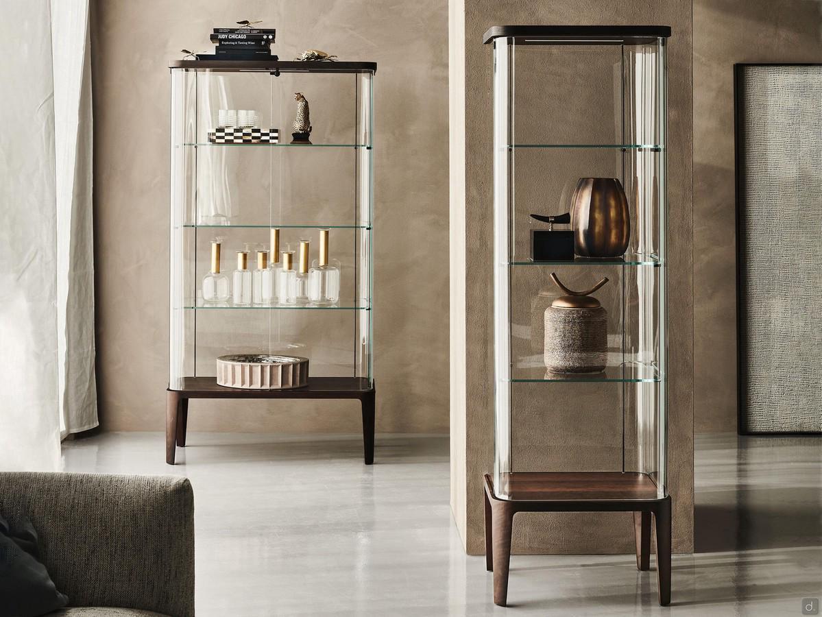 Vetrinetta in cristallo di design Chantal di Cattelan 