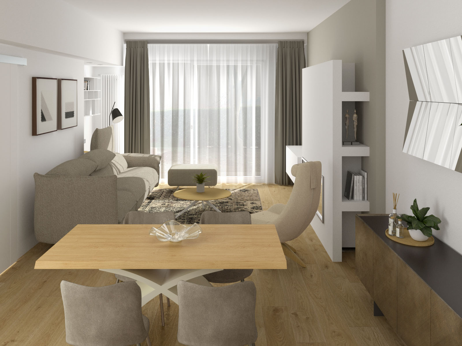 Da Pranzo Zona Living Idee Open Space Soggiorni Con Tavolo Da