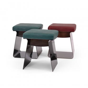 Tabouret pouf design Clio-Gea de Borzalino